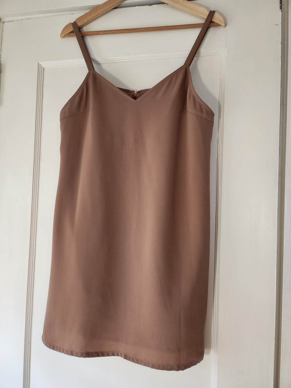 Mixxo S. Korea Milk Tea Brown Mini Dress Sz L